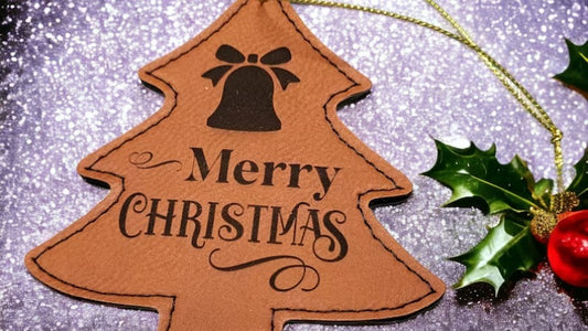 How To Laser Engrave Leather Personalized Holiday Ornaments