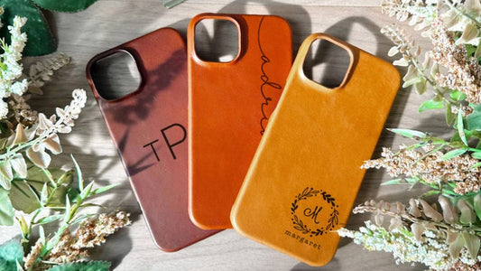 Laser Engraved Leather Phone Case Ideas