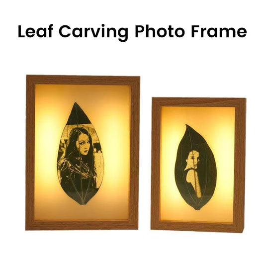 Leaf Carving Photo Frame