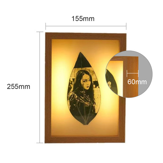 Leaf Carving Photo Frame