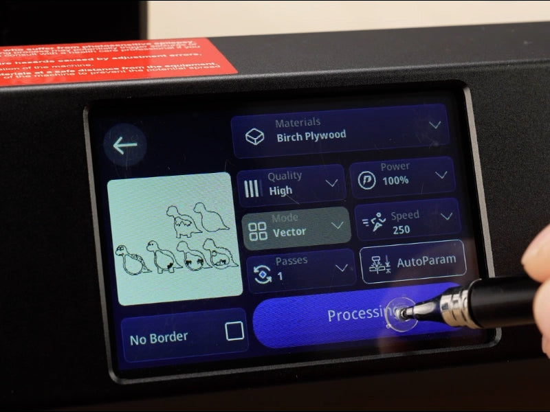 How to Laser Cut a Wooden Dinosaur 04