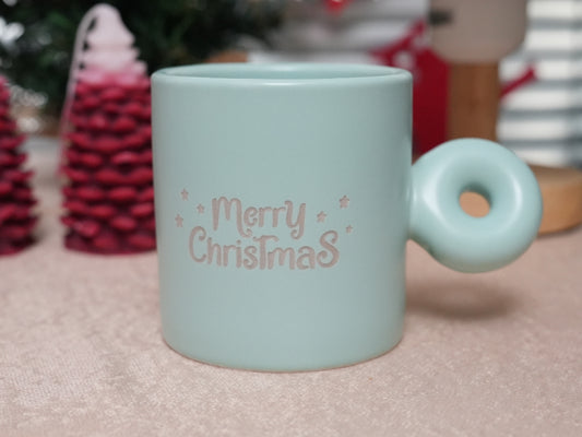 Laser Engrave Christmas Ceramic Mug