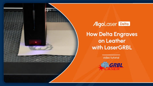 How Delta Engraves on Leather with LaserGRBL