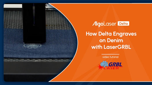 How Delta Engraves on Denim with LaserGRBL