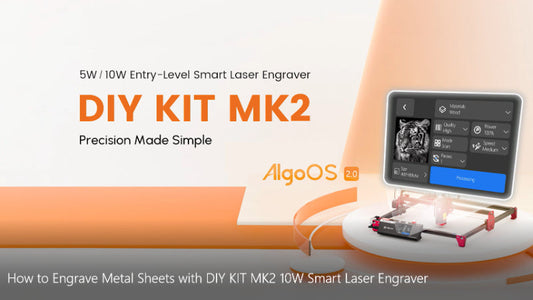 Cómo grabar hojas de metal con kit de bricolaje MK2 10W Láser Smart Laser Grabador
