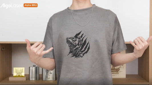 Cómo láser grabar camisetas de gamuza con alfa mk2