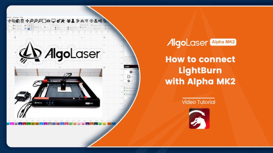 Cómo conectar la luz de la luz con Algolaser Alpha Mk2 Láser grabador