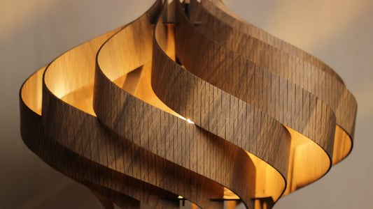 How to Laser Cut Wooden Sheet Bends to Create an Integrated Lamp Shade