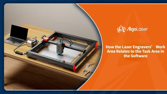 How the Laser Engravers’ Work Area Relates to the Task Area in the Software