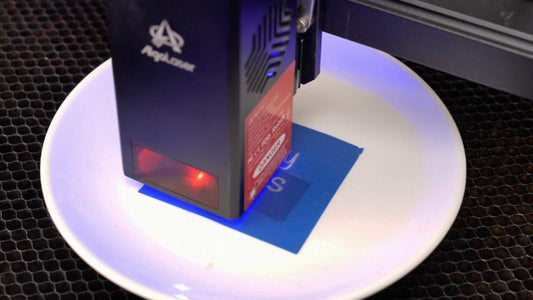 Laser Engrave a White Ceramic Disc