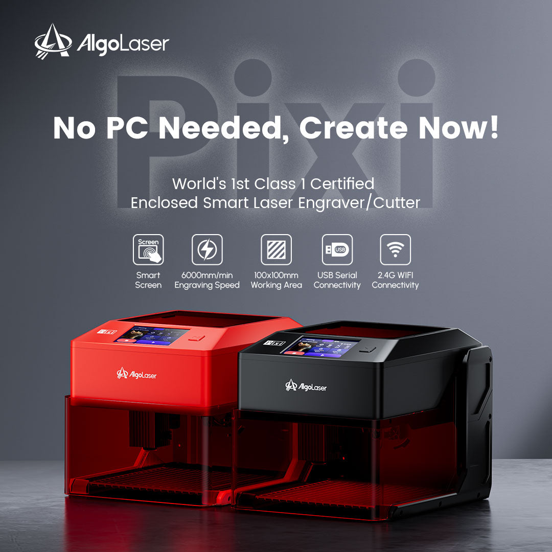 AlgoLaser Pixi Smart Laser Engraver with Enclosure