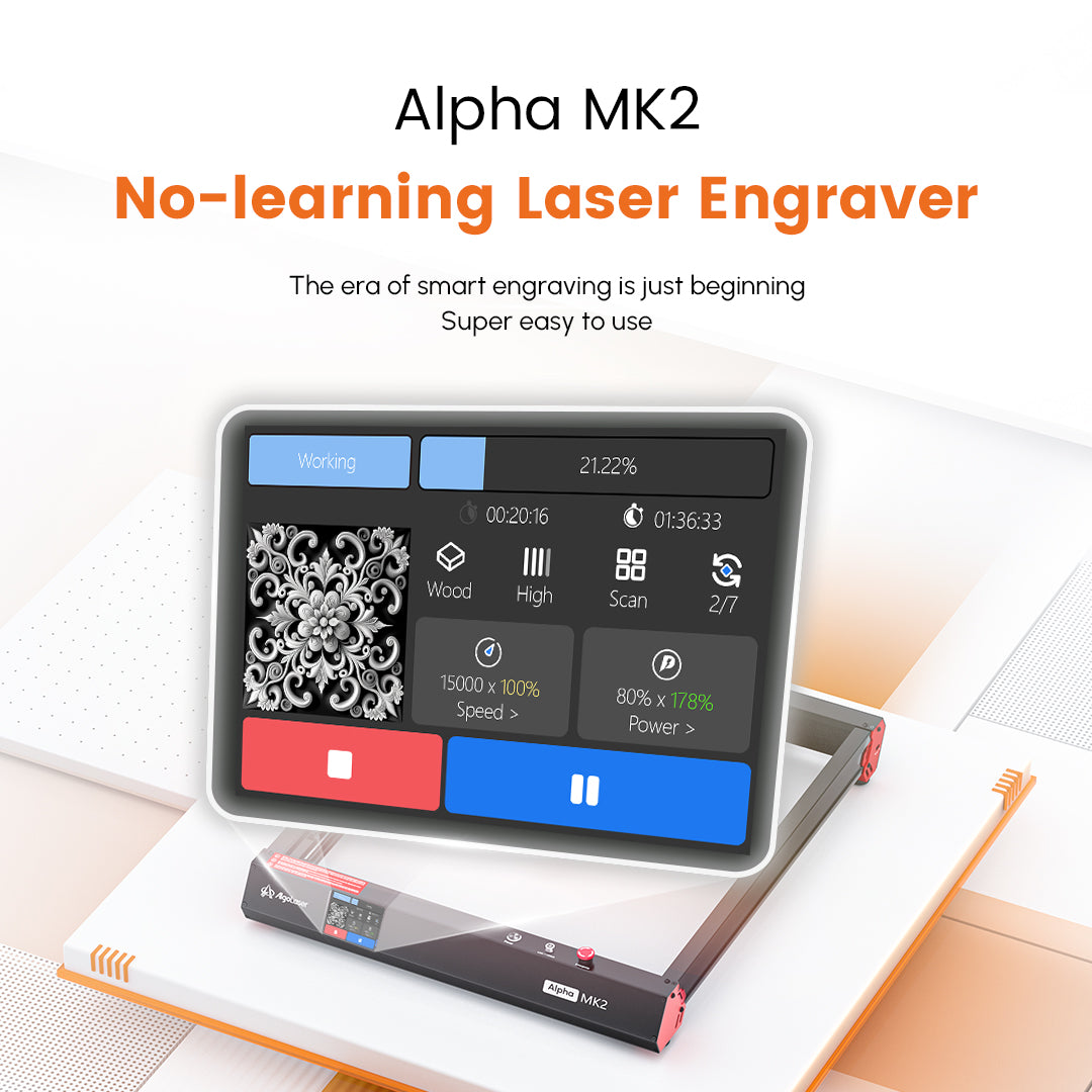 AlgoLaser Alpha MK2 20W Diode Laser Engraver