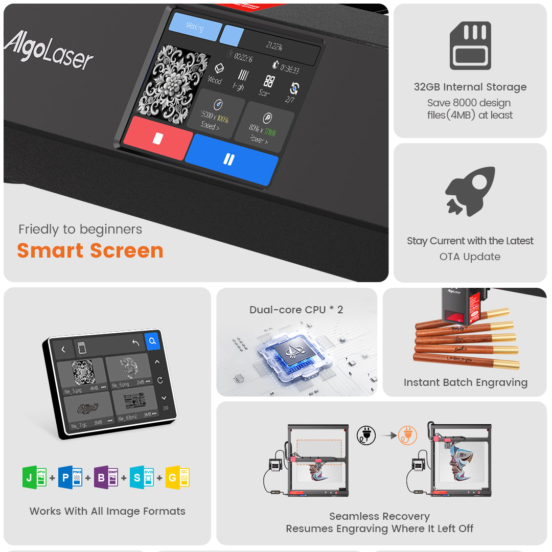 AlgoLaser Alpha MK2 20W Diode Laser Engraver