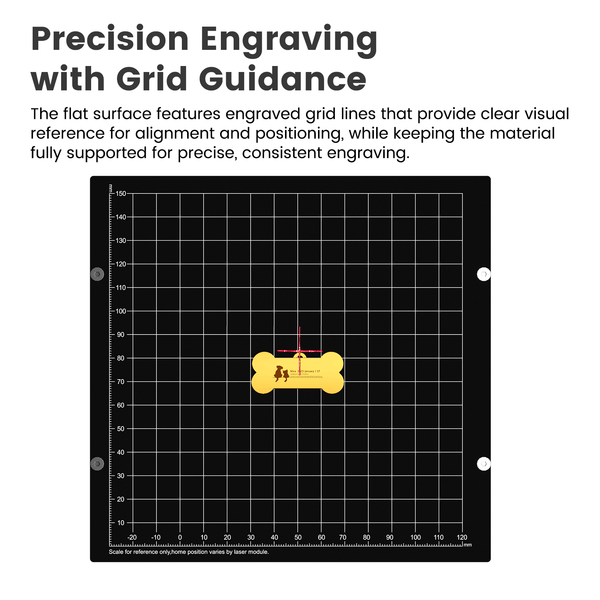 Placa de grabado pequeña Algolaser (150 × 150)