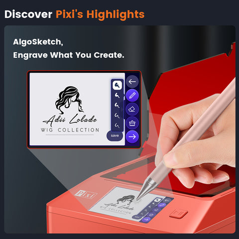 AlgoLaser Pixi Smart Laser Engraver with Enclosure