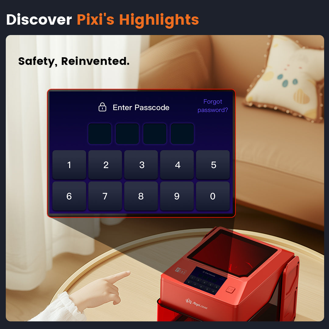 AlgoLaser Pixi Smart Laser Engraver with Enclosure