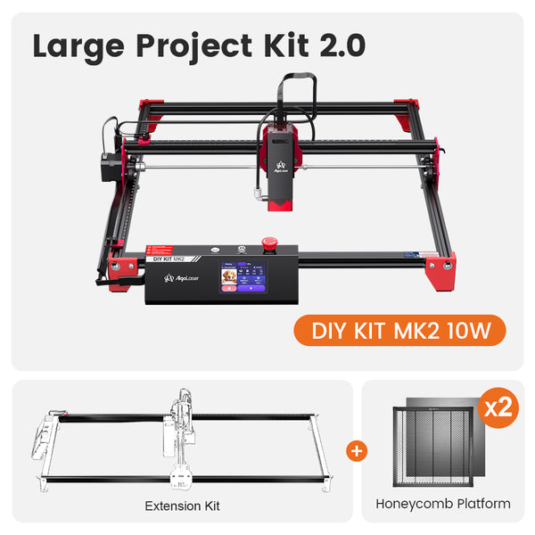 Kit de bricolaje MK2, grabador láser de diodo extendido de 10 W (15,7″ x 34,6″)