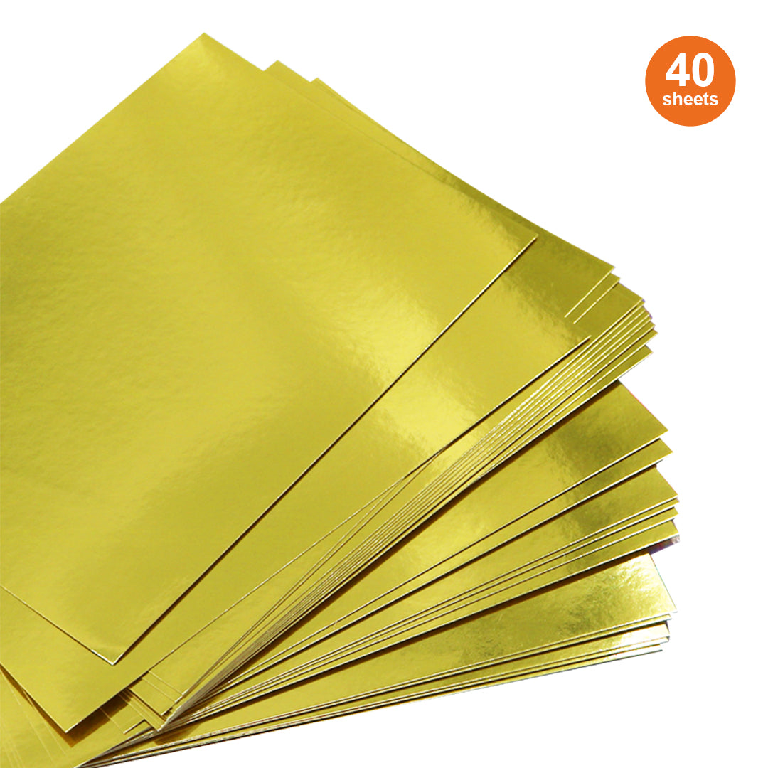 Gold Shimmer Cardstock A4 (40 PCS)