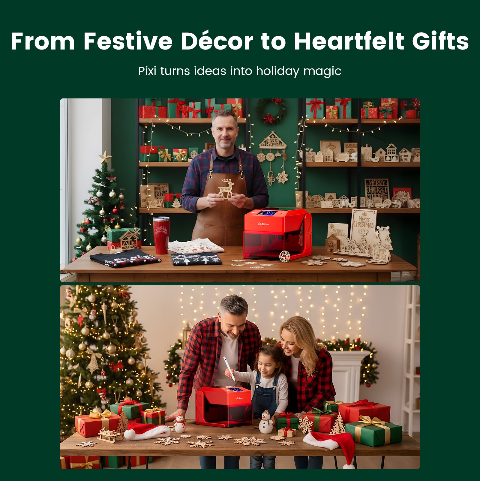 AlgoLaser Pixi Smart Laser Engraver with Enclosure