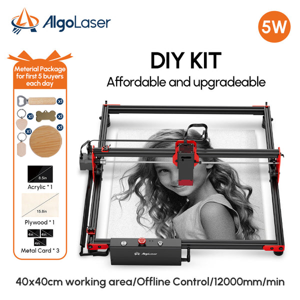 “The Lowest Price Ever” AlgoLaser DIY KIT 5W Diode Laser Engraver