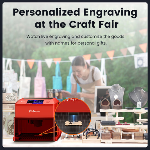 AlgoLaser Pixi Smart Laser Engraver with Enclosure