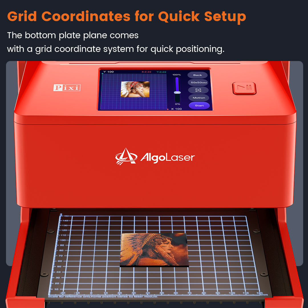 AlgoLaser Pixi Smart Laser Engraver with Enclosure