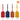 Mixed Color PU Leather Luggage Tags (20PCS)