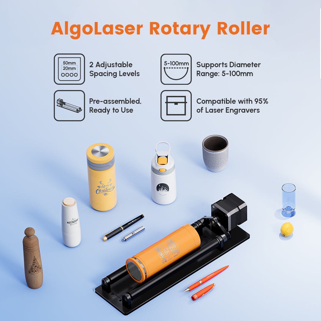 AlgoLaser Simple Rotary Roller (ARR)