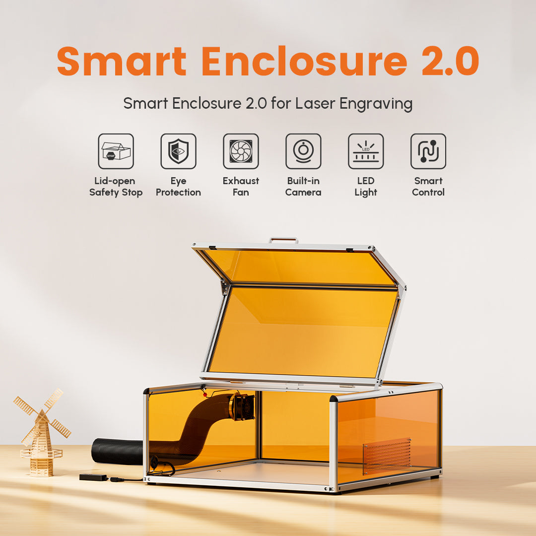 AlgoLaser Smart Enclosure 2.0 for Laser Engraving