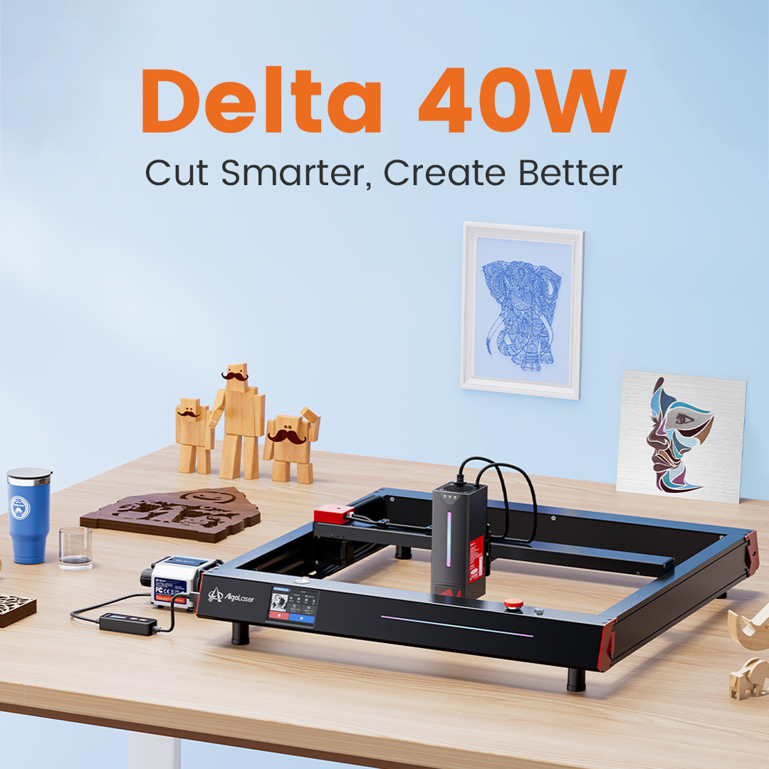 AlgoLaser Delta 40W Enclosed Diode Laser Cutter Series | Algolaser