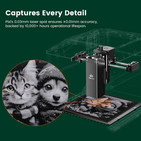 AlgoLaser Pixi Smart Laser Engraver with Enclosure