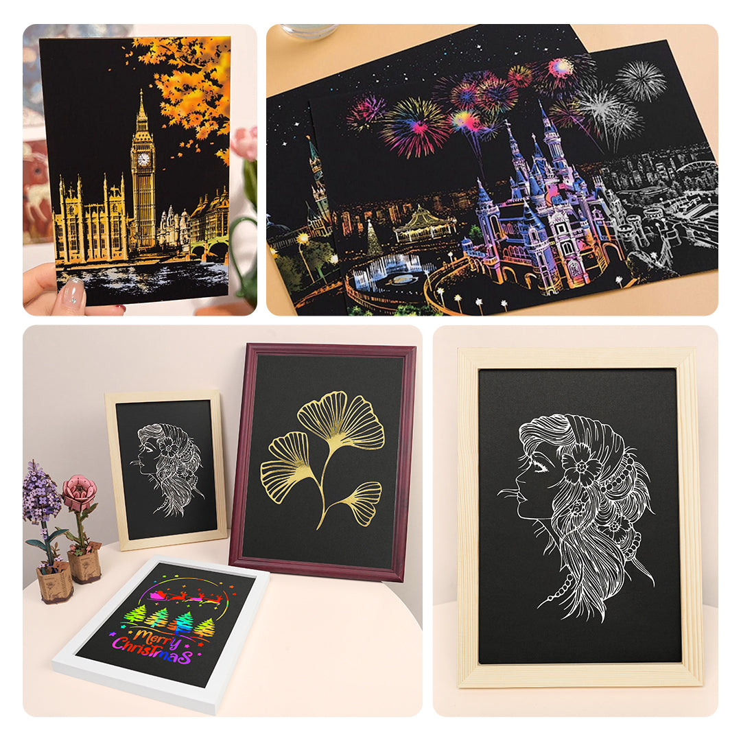 Papel de arte arañoso (40 piezas)