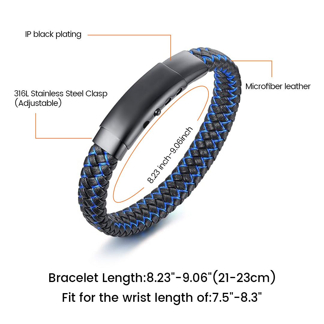 Handmade Braided Adjustable Bracelet (3 Pieces)