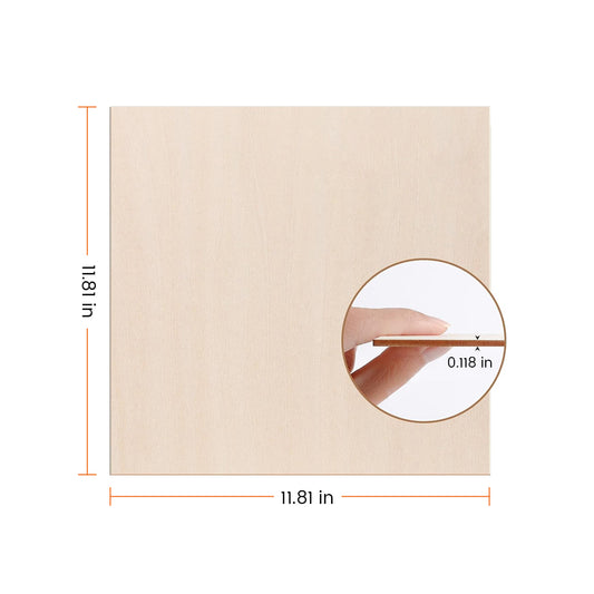 Hojas de madera contrachapada de madera de abedul de 1/8 &quot;(6pcs)