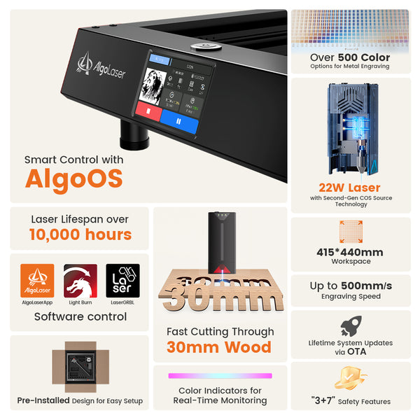 AlgoLaser Delta 22W Diode Laser Engraver