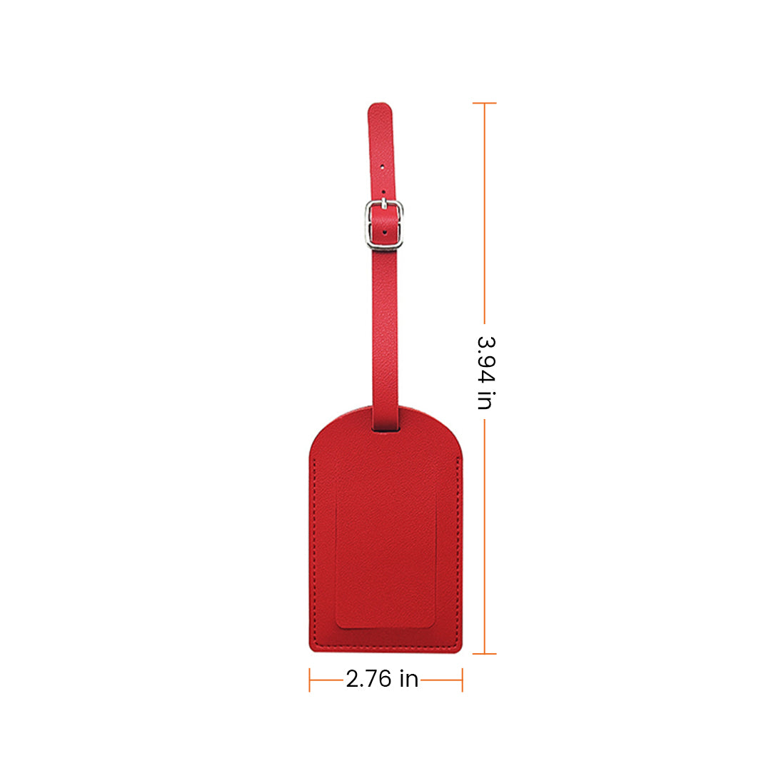 Mixed Color PU Leather Luggage Tags (20PCS)