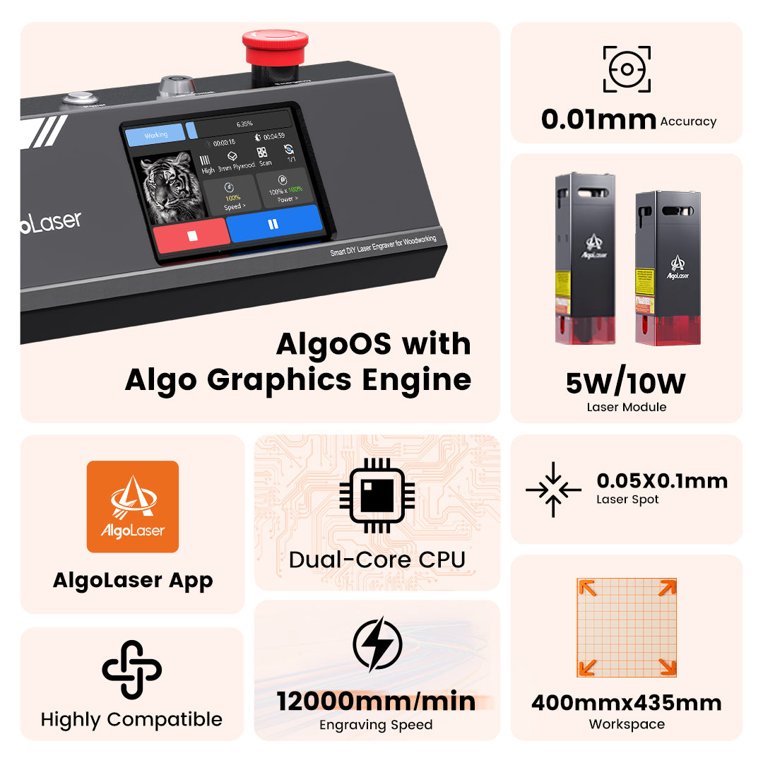 DIY KIT MK2 10W Diode Laser Engraver