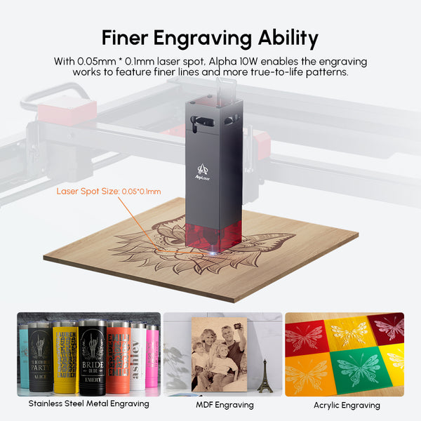 AlgoLaser Alpha 10W Diode Laser Engraver