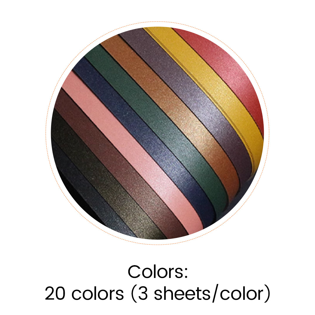 Mixed Color Cardstock A4 (60 PCS)