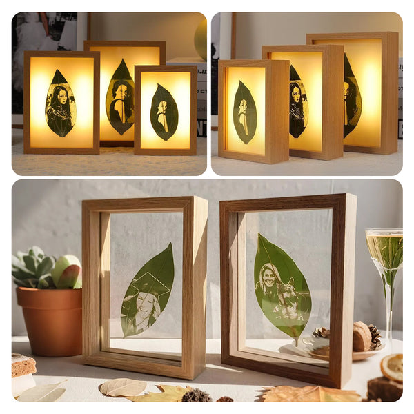 Leaf Carving Photo Frame