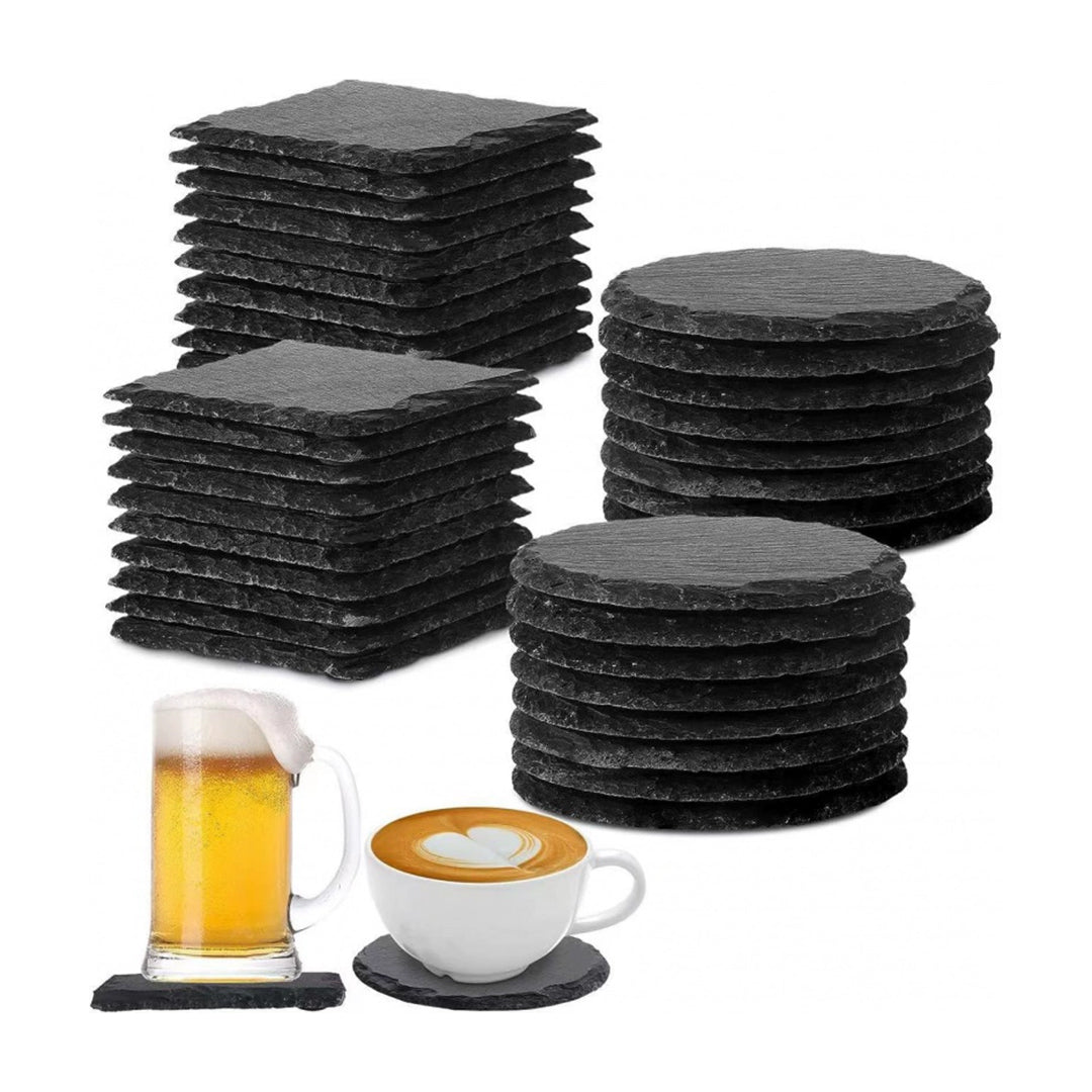 Square/Round Stone Coasters Sheets (9pcs)