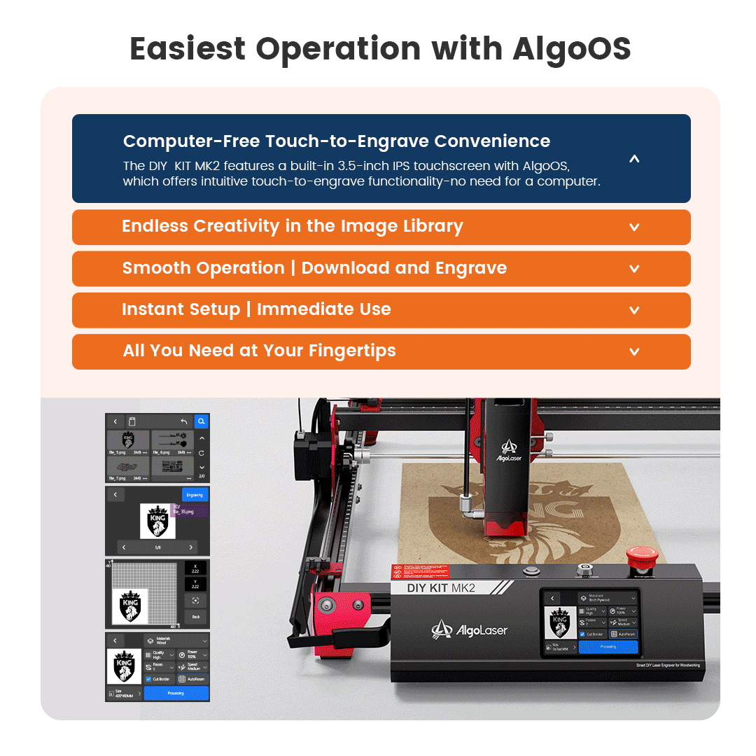 DIY KIT MK2 10W Diode Laser Engraver