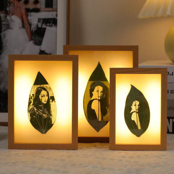 Leaf Carving Photo Frame