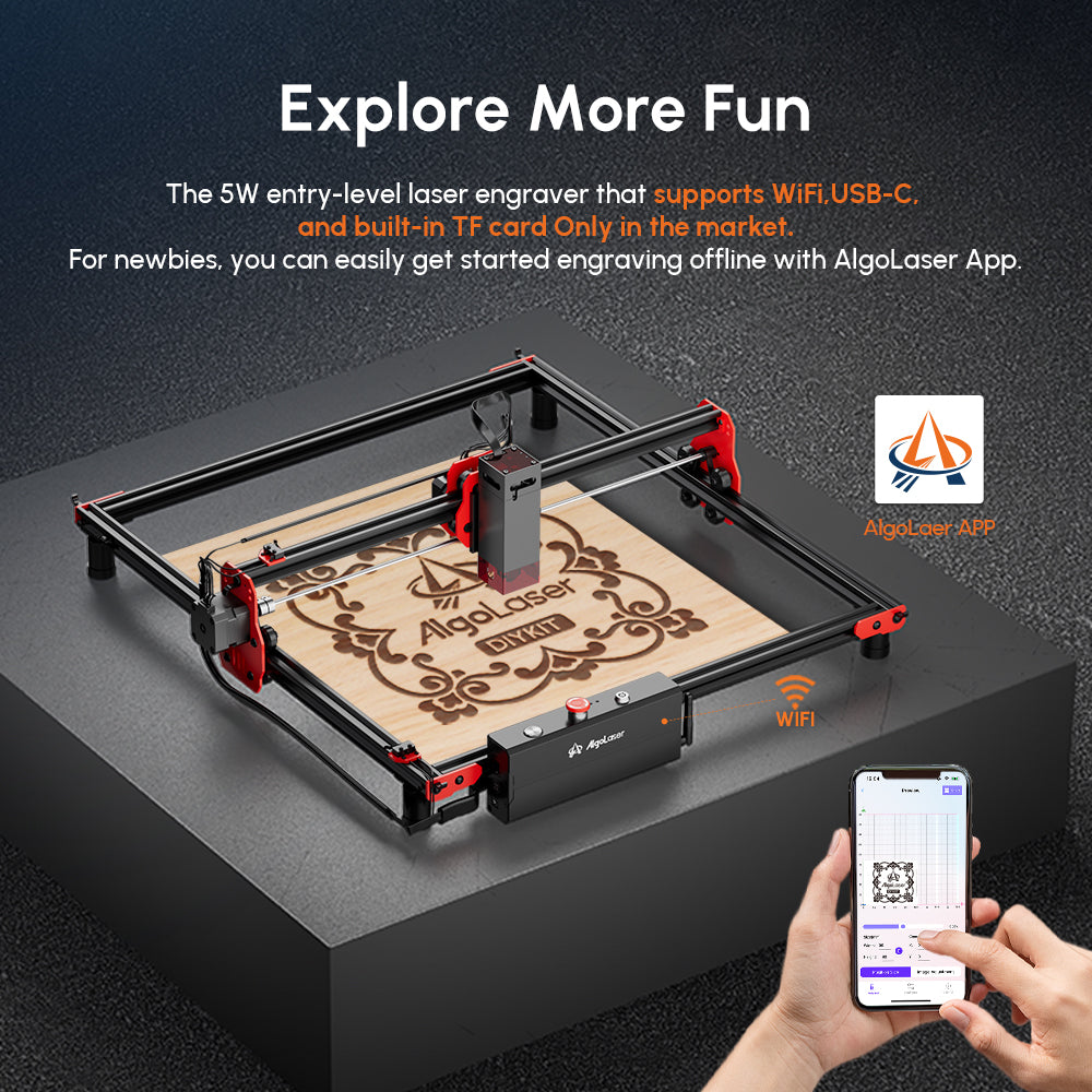 AlgoLaser DIY KIT 5W Diode Laser Engraver