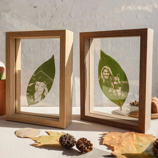 Leaf Carving Photo Frame