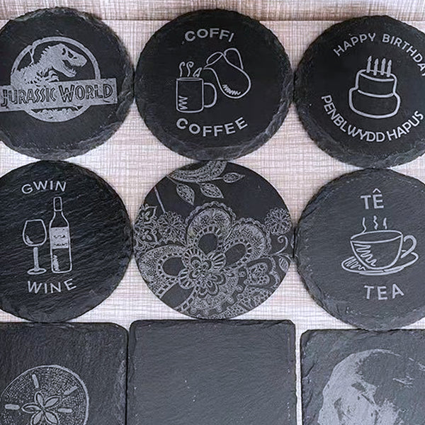 Square/Round Stone Coasters Sheets (9pcs)