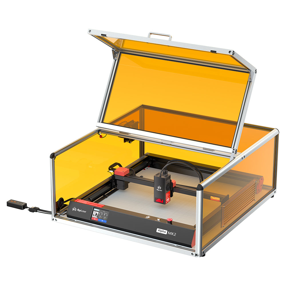 Grabador láser de diodo de diodo cerrado Alpha Mk2 20W