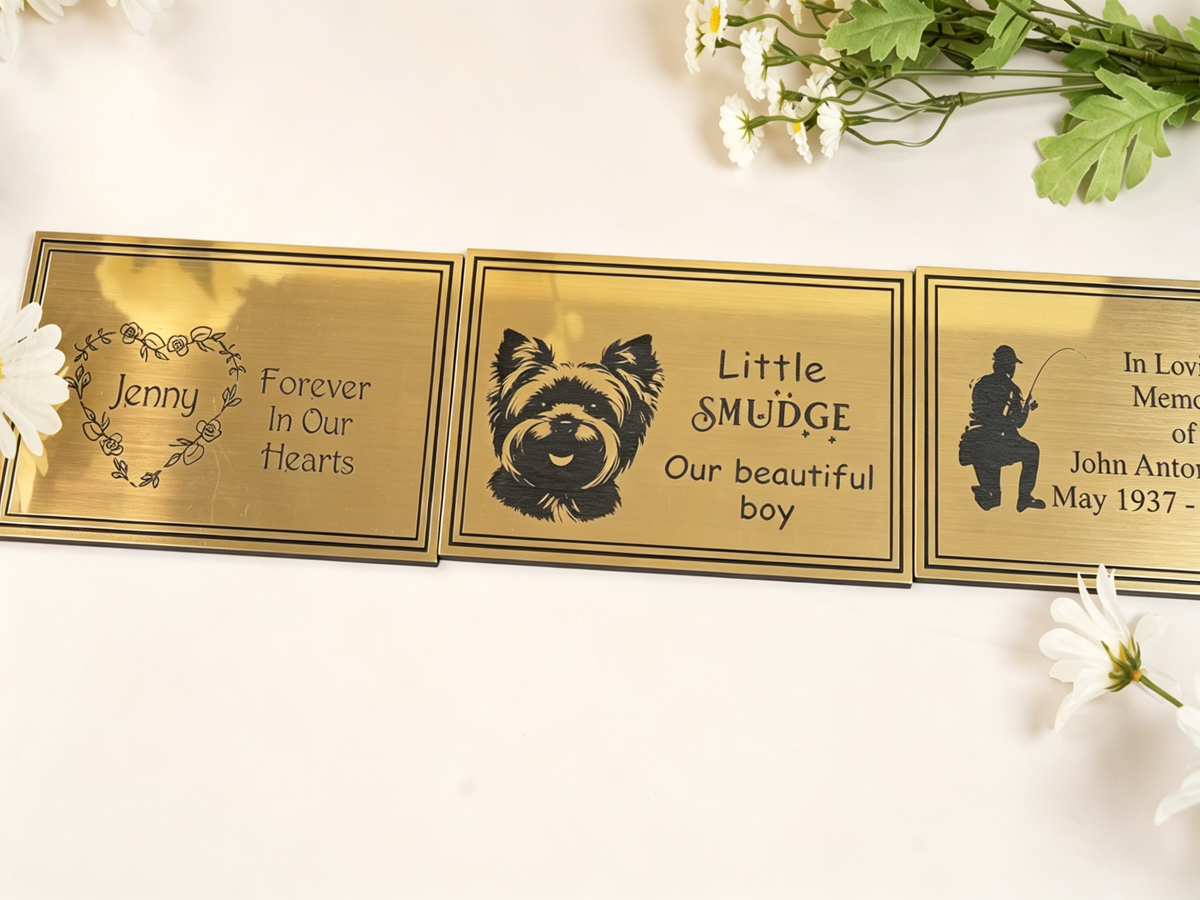 Laser Engrave Acrylic Memorial Plaque