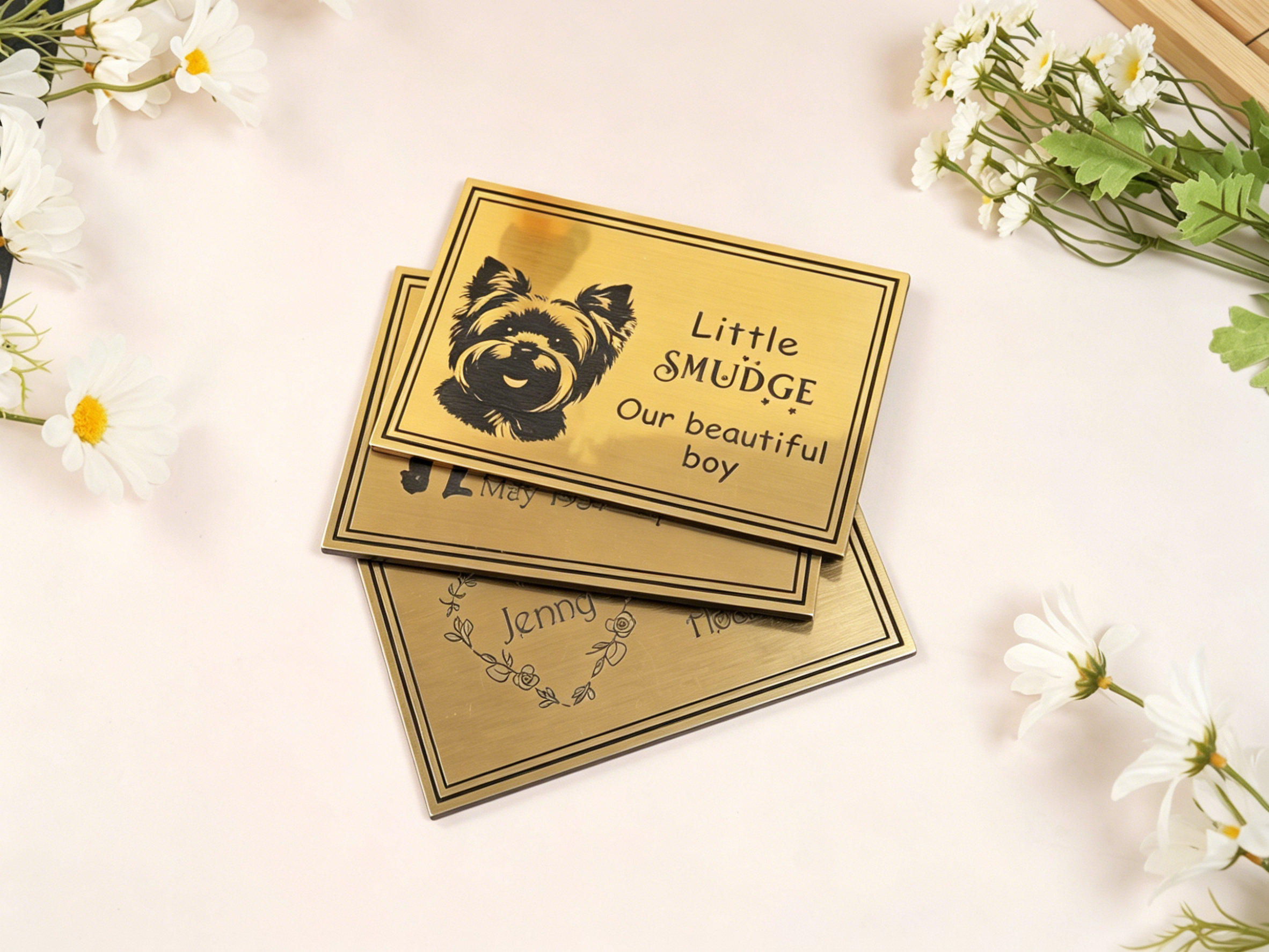 Laser Engrave Acrylic Memorial Plaque