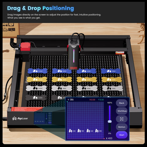 AlgoLaser Alpha MK2 40W Diode Laser Cutter and Engraver